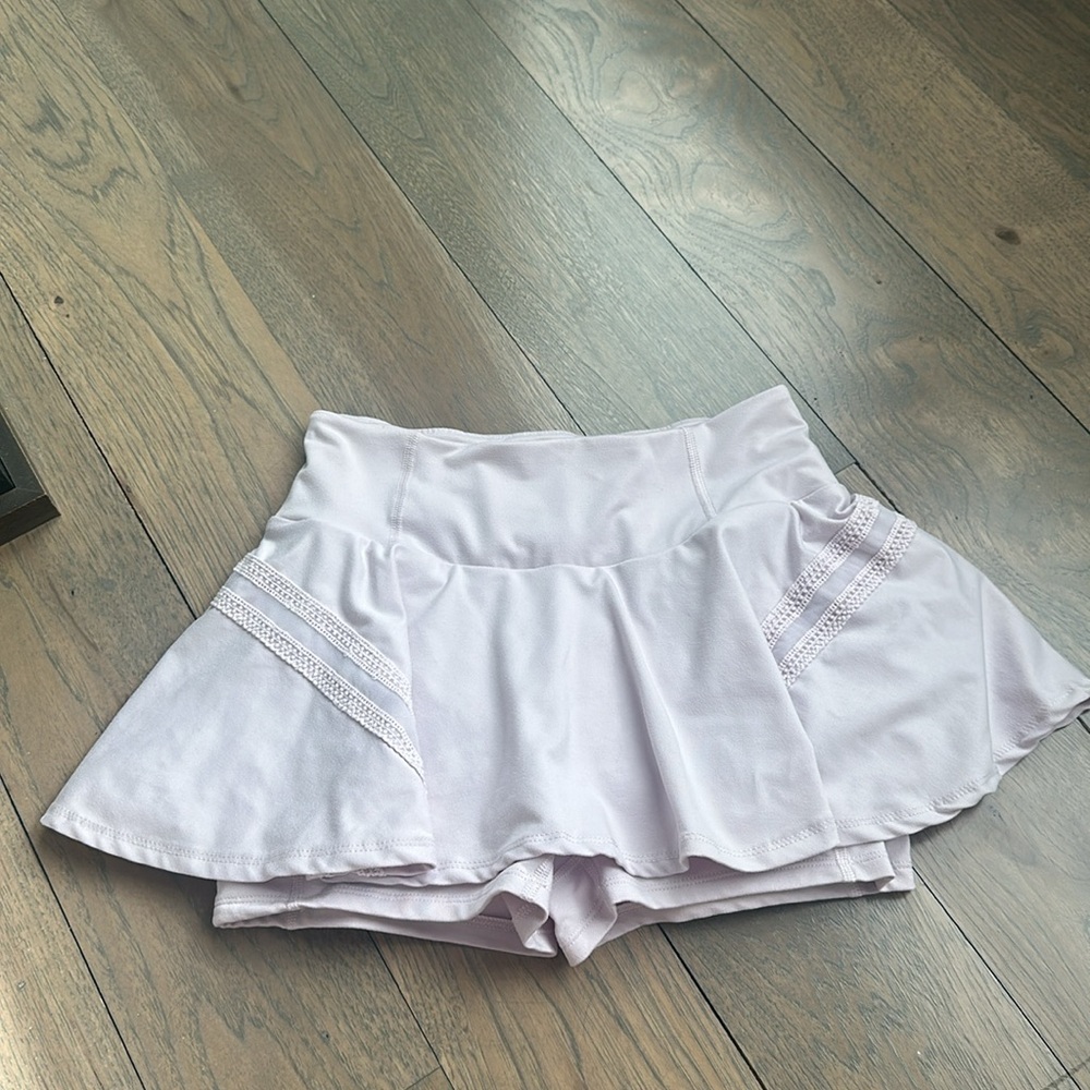 FP Movement Pleat and Thank you skort- lavender fog size small
